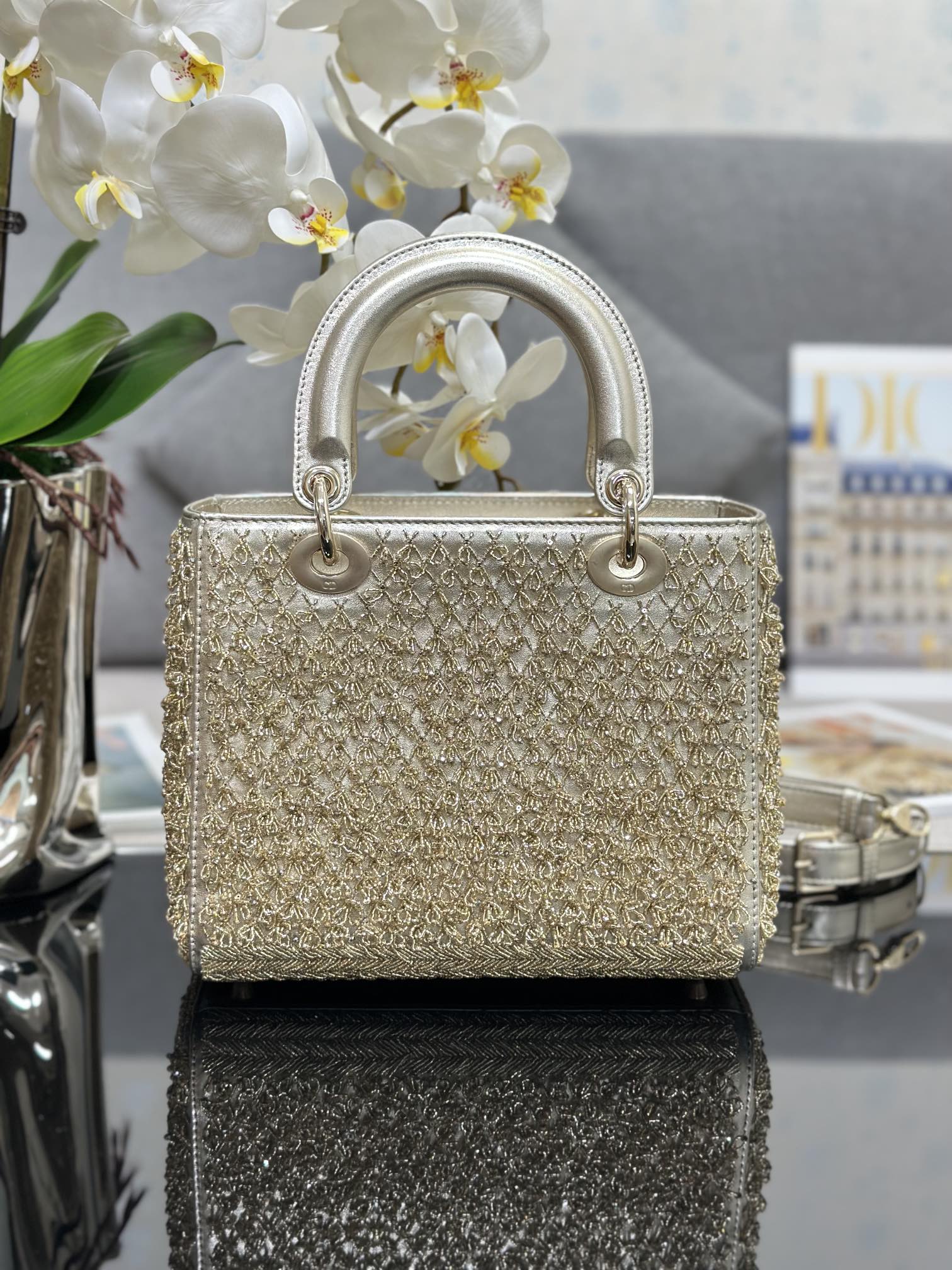 lady D*or handle bag-24cm