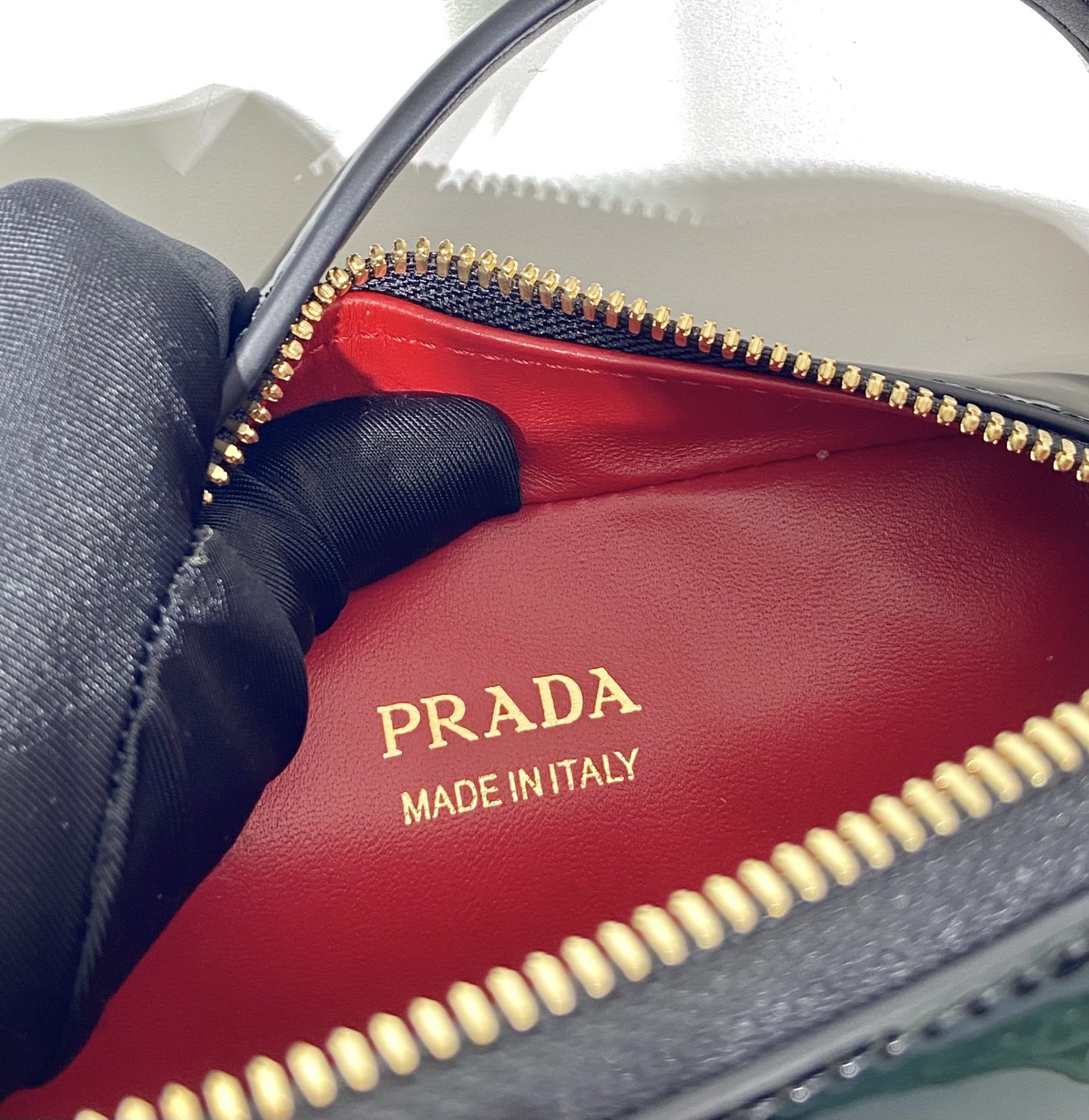 Pra*a patent 1bh206 bag-17.5*10.5*4.5cm
