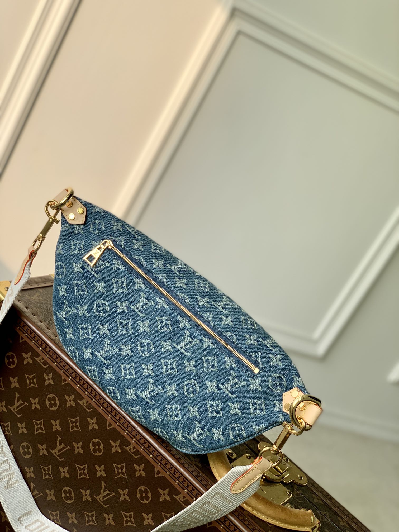 l0*is V*t0n bum bag-m46837-38×16×7.5cm
