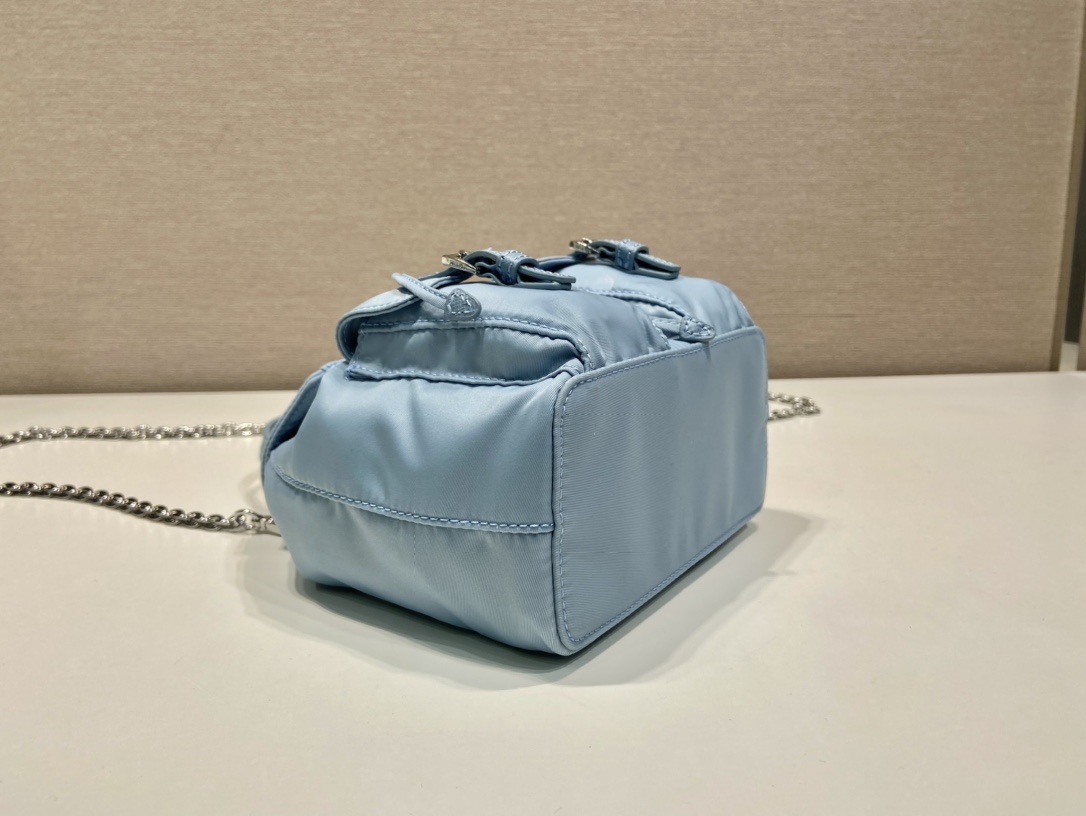 Pra*a re-nylon 1bh029 backpack-17*18.5*8cm