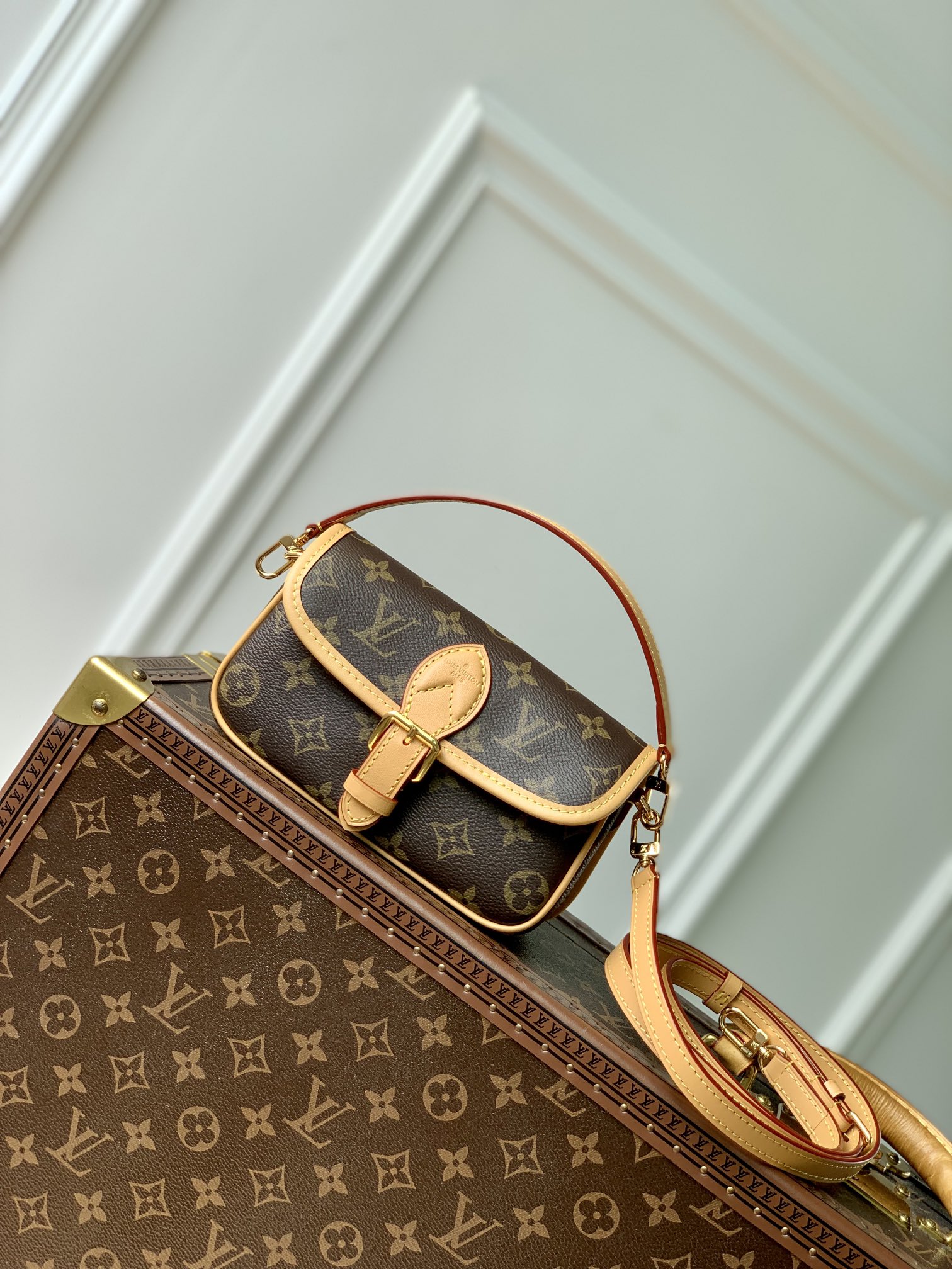 l0*is V*t0n nano diane handbags-m83566-19*10.5*6cm