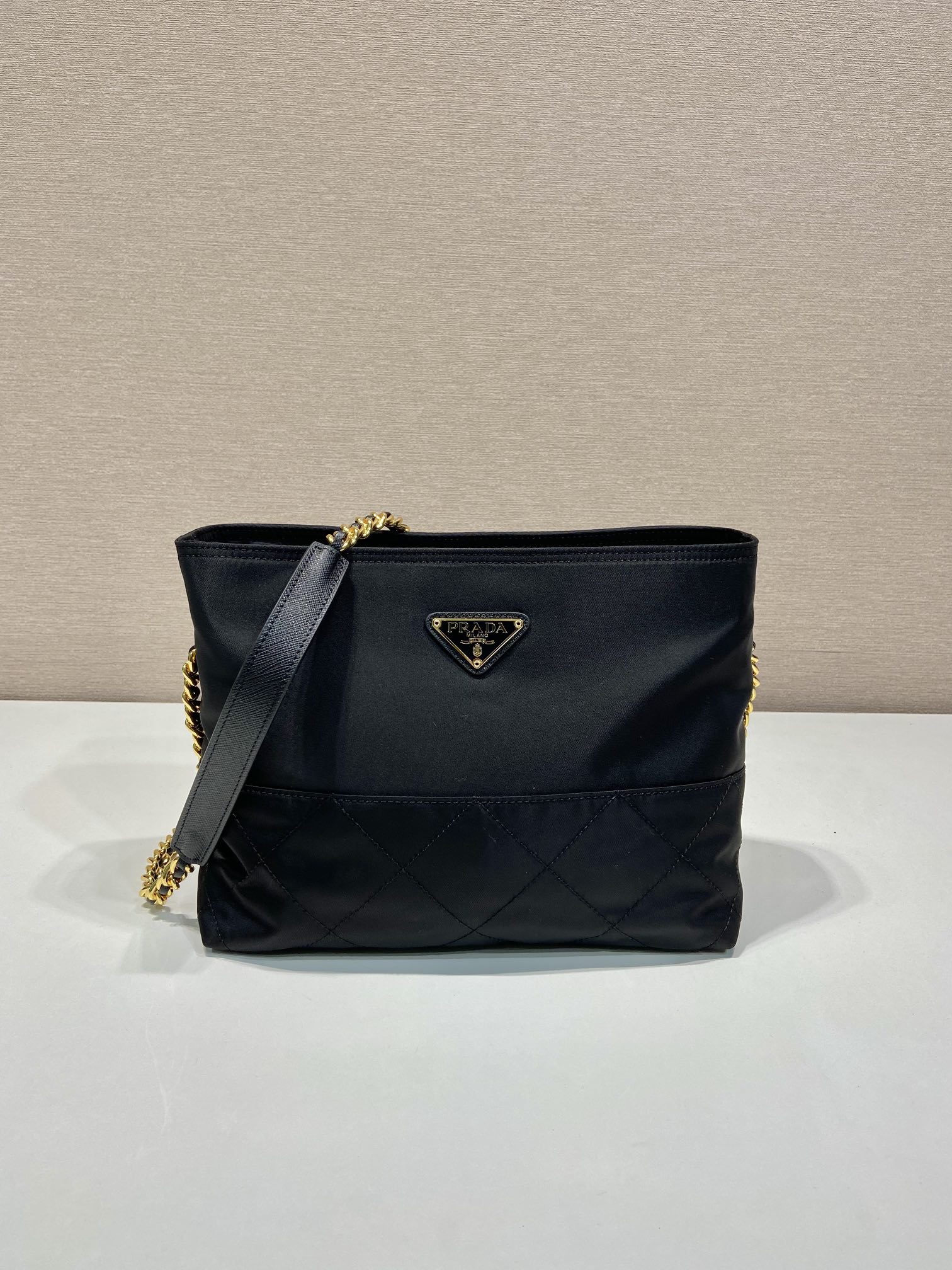 Pra*a vintage tote bag-1bd645-25*21*8cm