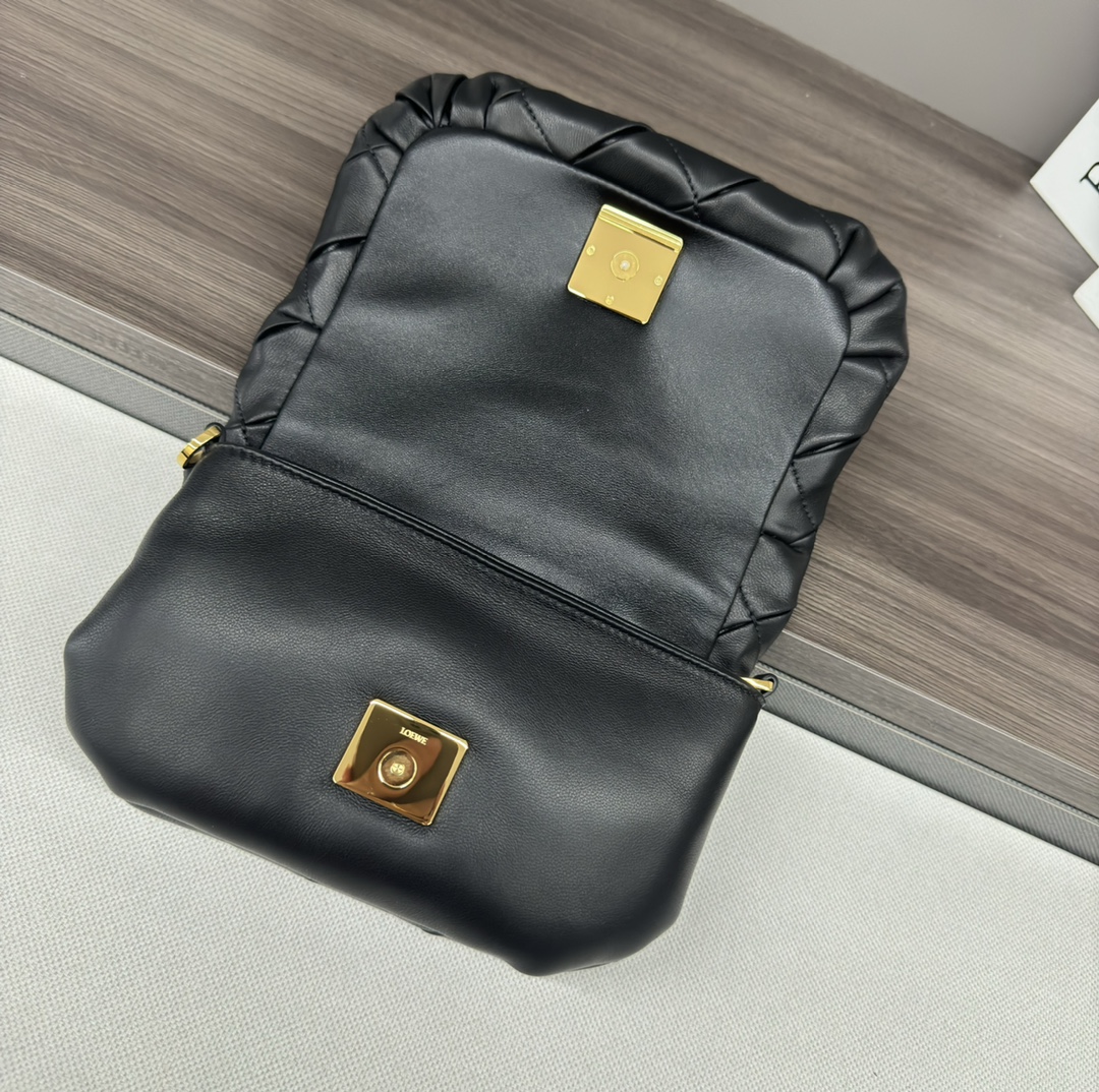 L0ew* puffer goya bag-20*6*13cm