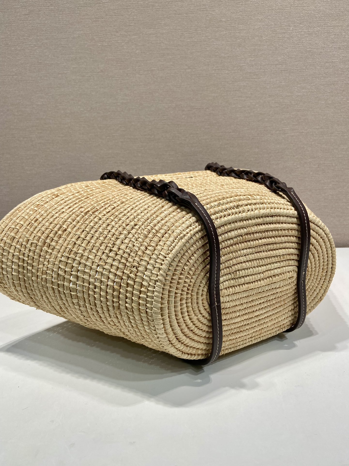 Pra*a 1bg312 basket bag-24*24*17cm