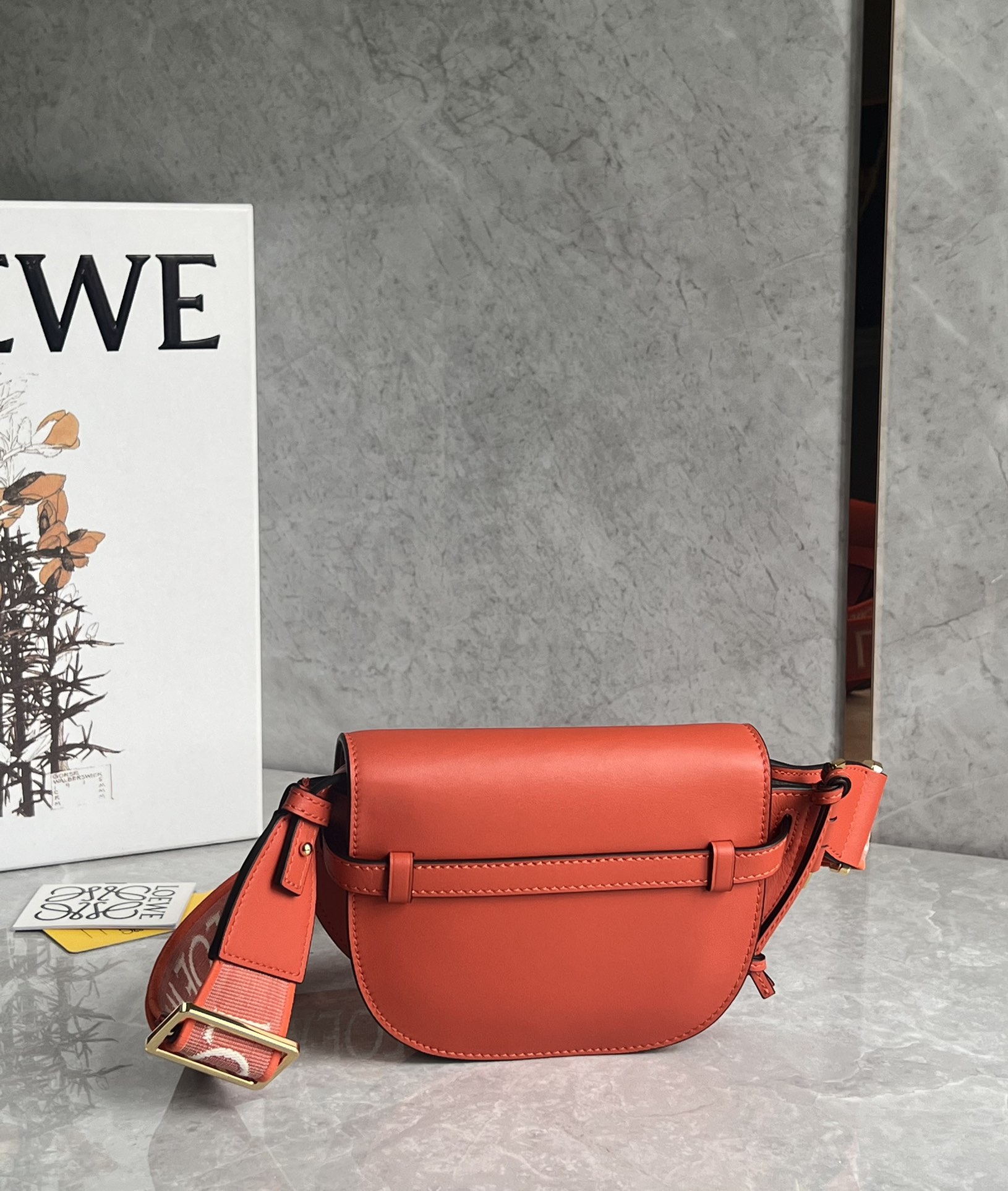 L0ew* mini puzzle gatedual bag-21*12.5*9cm