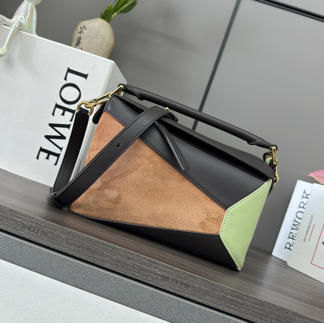 L0ew* puzzle bag-24*10.5*16cm