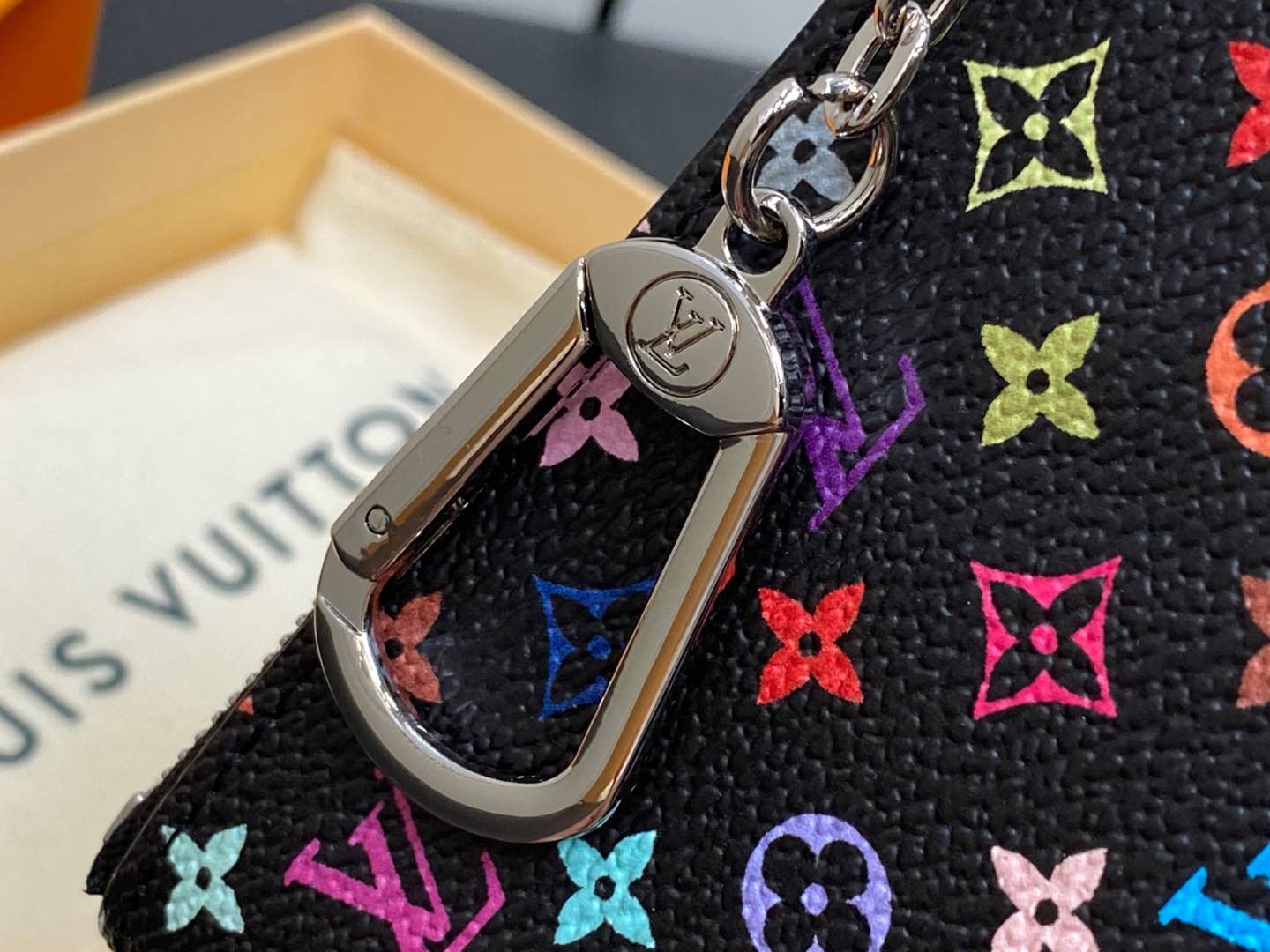 l0vis Vvtt0n monogram multicolor key pouch-m13664-12.0 x 7.0 x 1.5cm