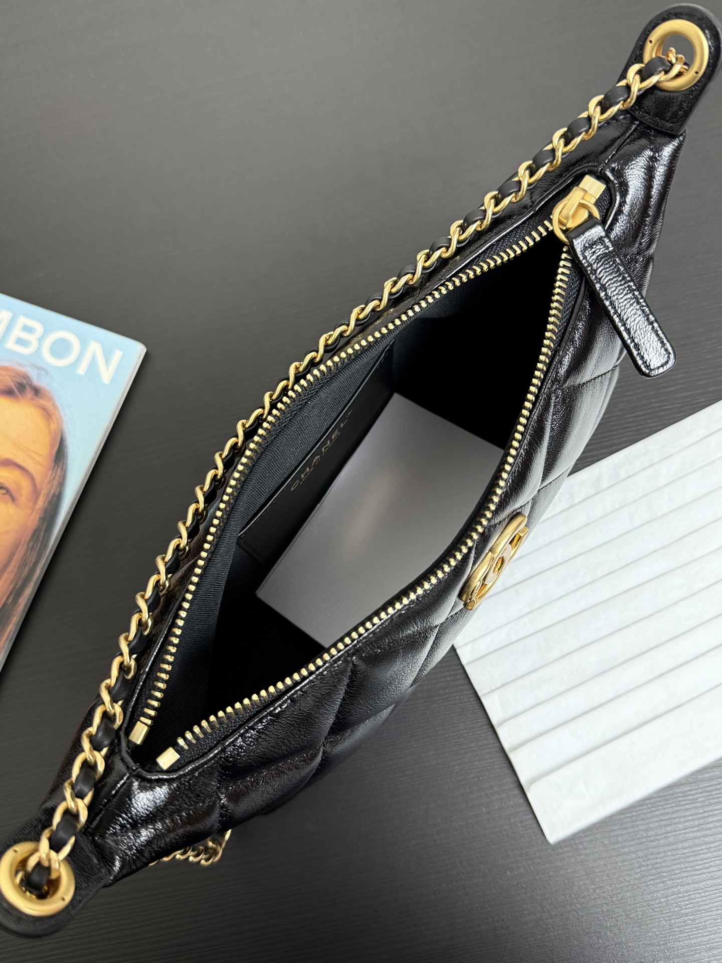 Ch@nel 2025SS Hobo Bag-25*15*5.5CM
