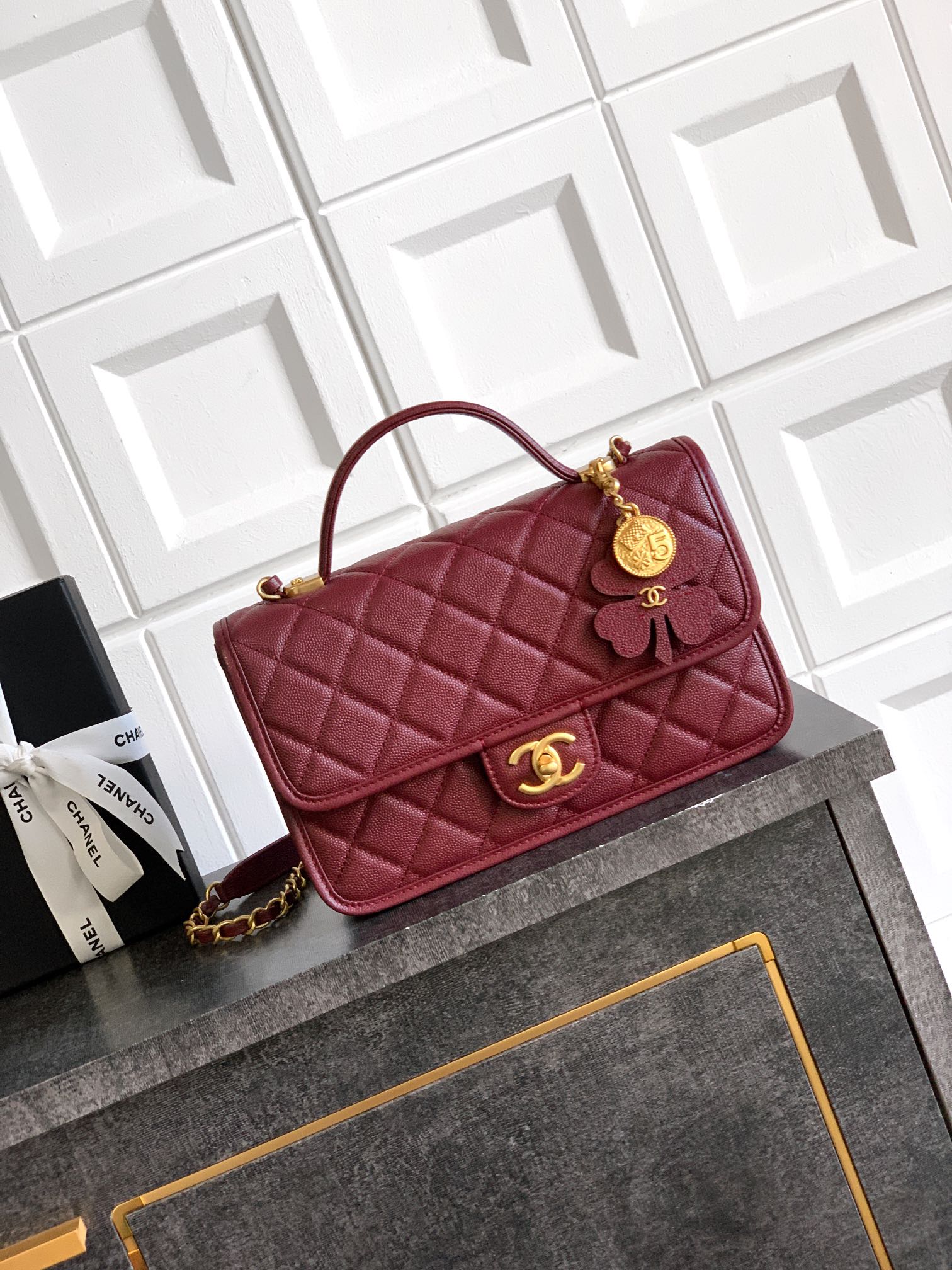 Ch@nel Flap Bag- 16.5×25× 8.5CM