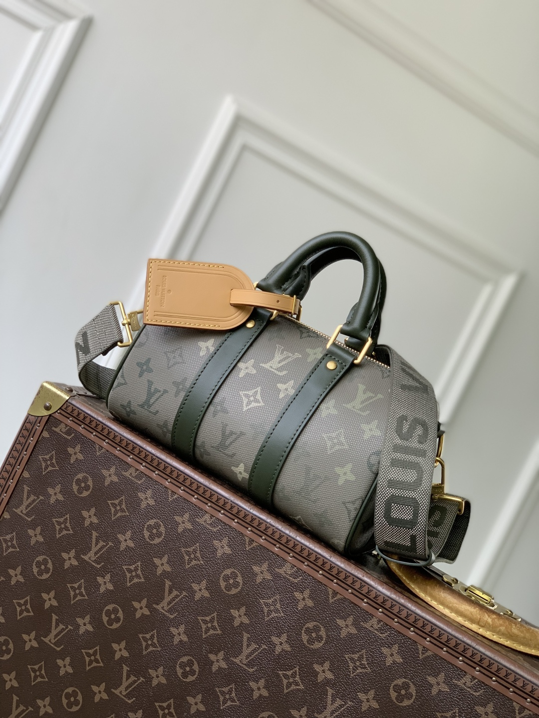 Lv Keepall Bandoulière 25-15*11*25CM