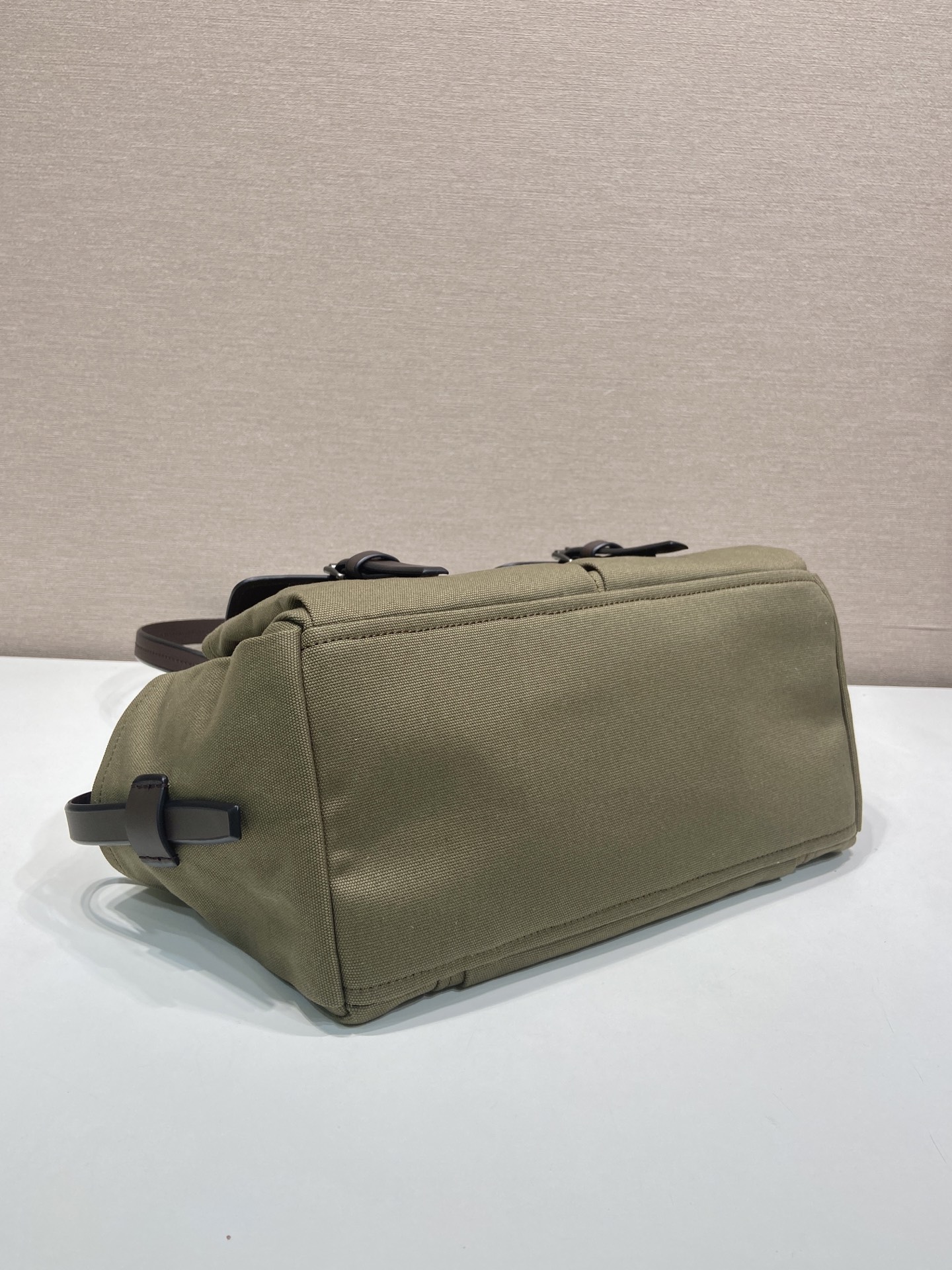 Pra*a Black Pra*a Route Medium Leather Tote Bag-1BG645-30*22*15CM