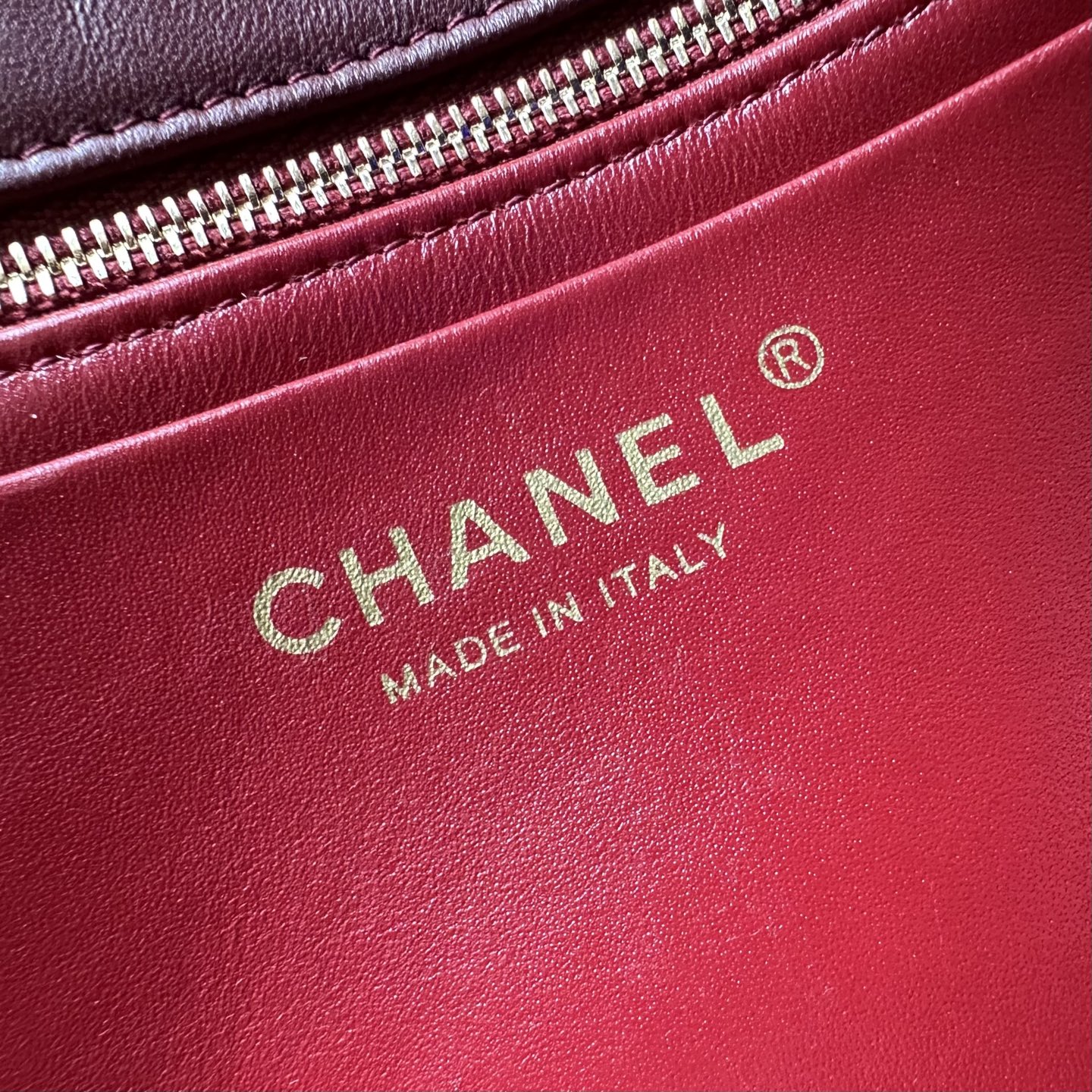 Cha*nel Grained Calfskin Small Souplissimo Maxi Flap-32CM