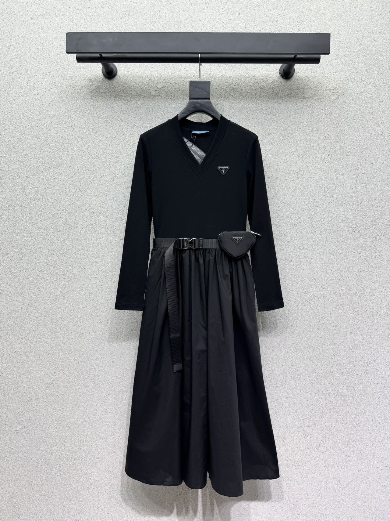 Pra*a Long-Sleeve Dress