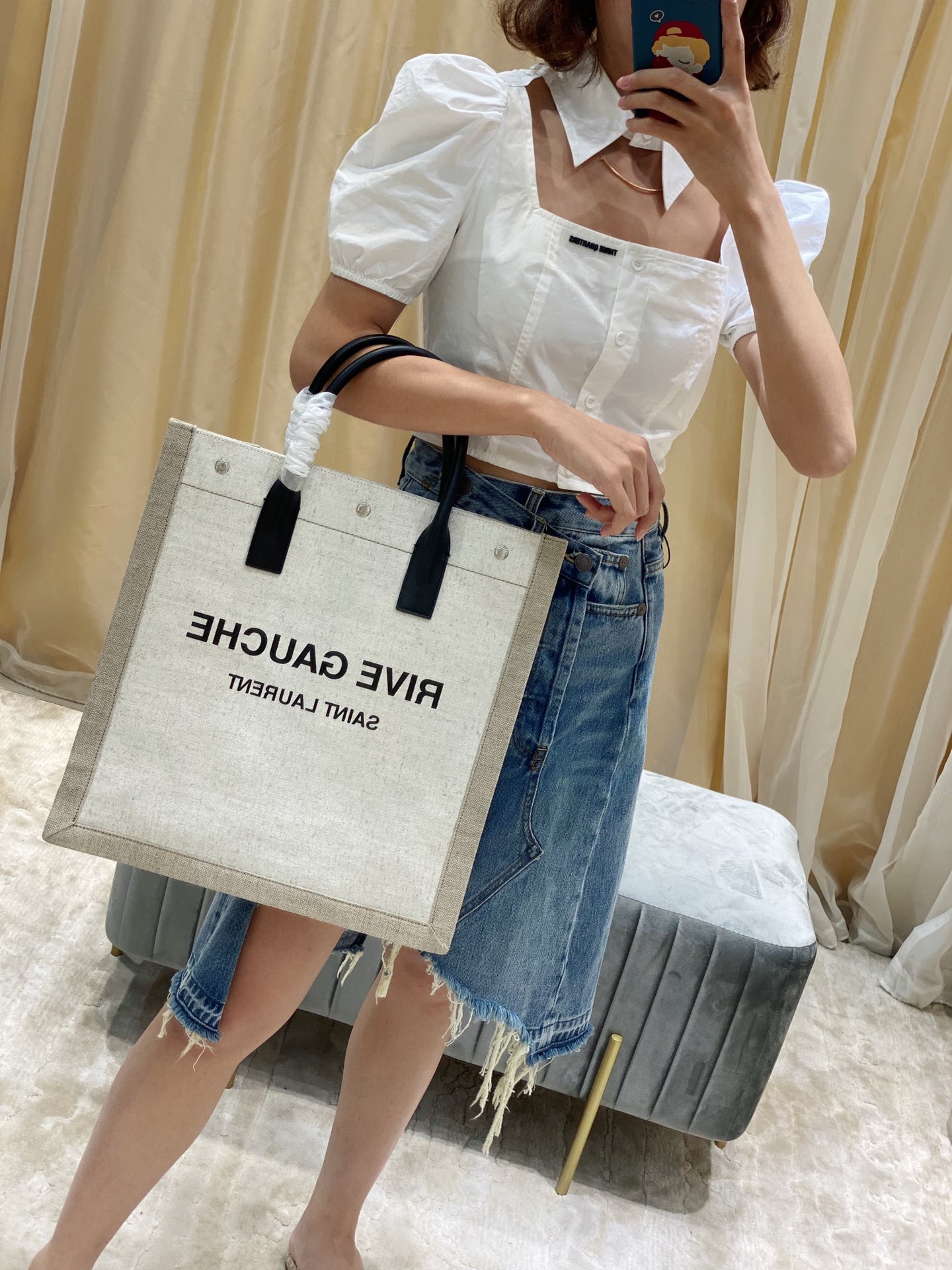 Y*L rive gauche tote bag-37.5*38*17cm