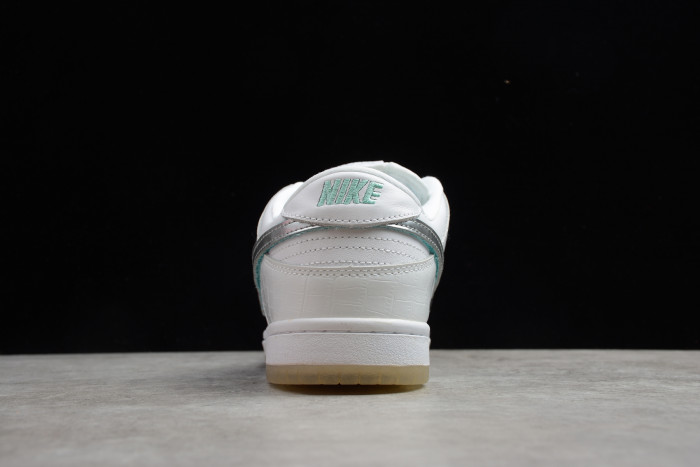 nike sb dunk low di*m*nd S*pply co white di*m*nd bv1310-100