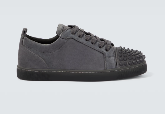 Chr1st1an louboutin l0vis junior spikes suede sneakers