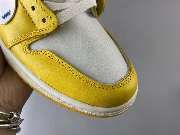 Air Jordan 1 x Off-White NRG White/Dark Powder Yellow-Cone AQ0818-149