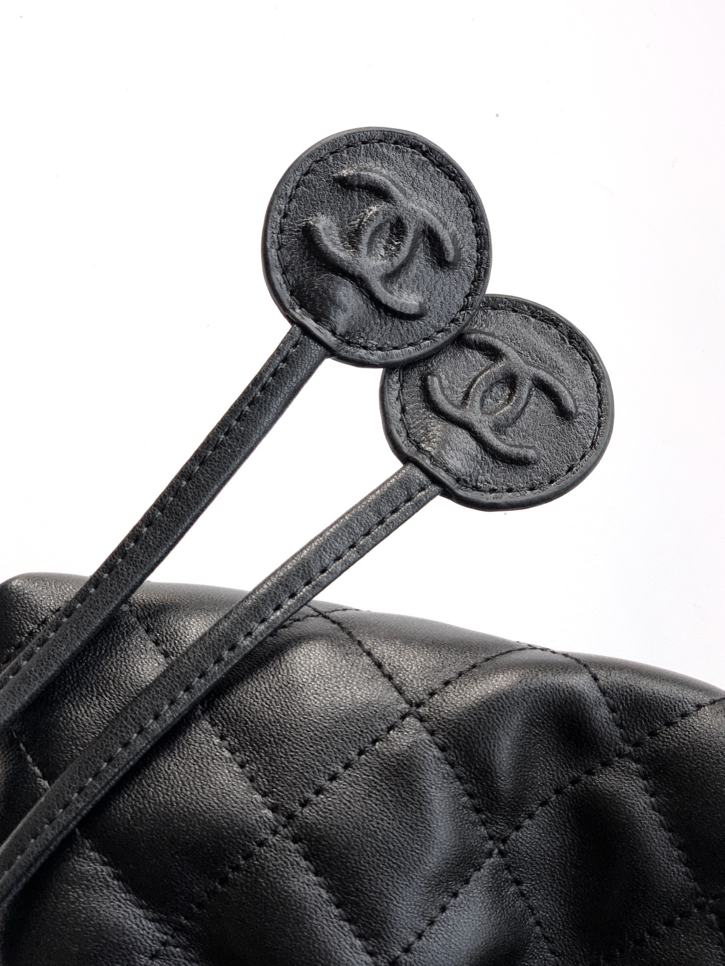 Ch**el clutch with leather strap ap5227 17x22x8cm