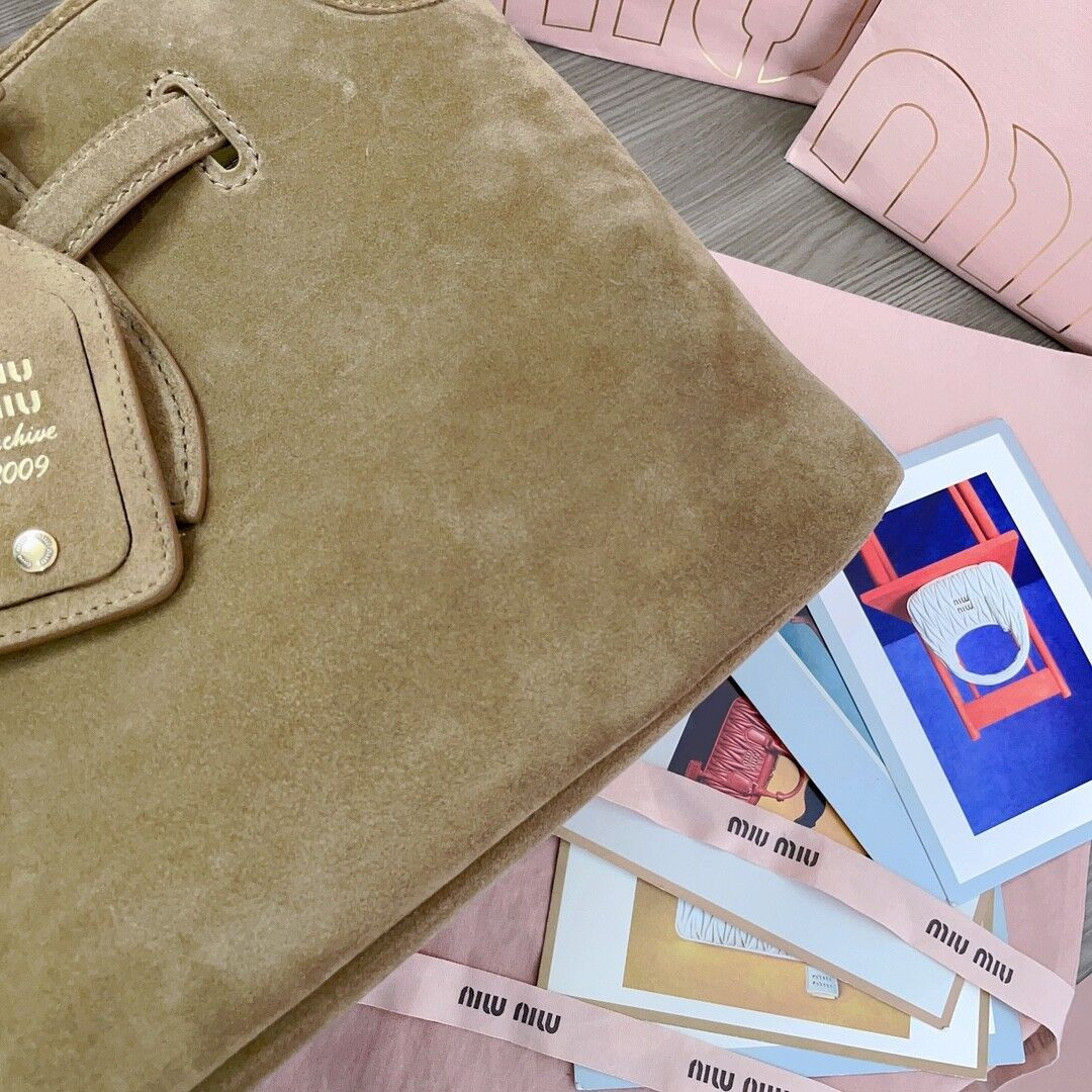 M1v M1v aventure suede bag 22.5x44x14.5cm