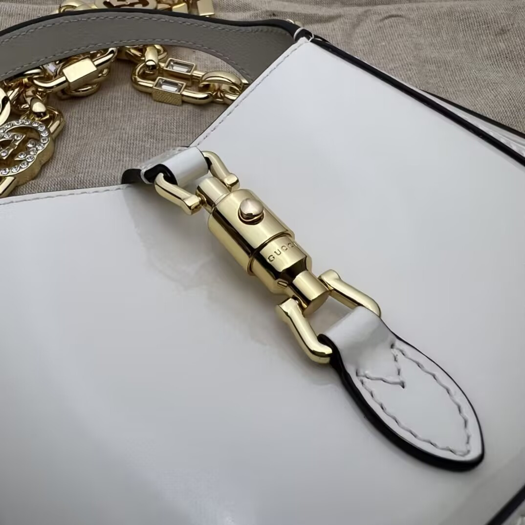 Gvc*1 mini jackie 1961 patent leather shoulder bag 19x13x3cm