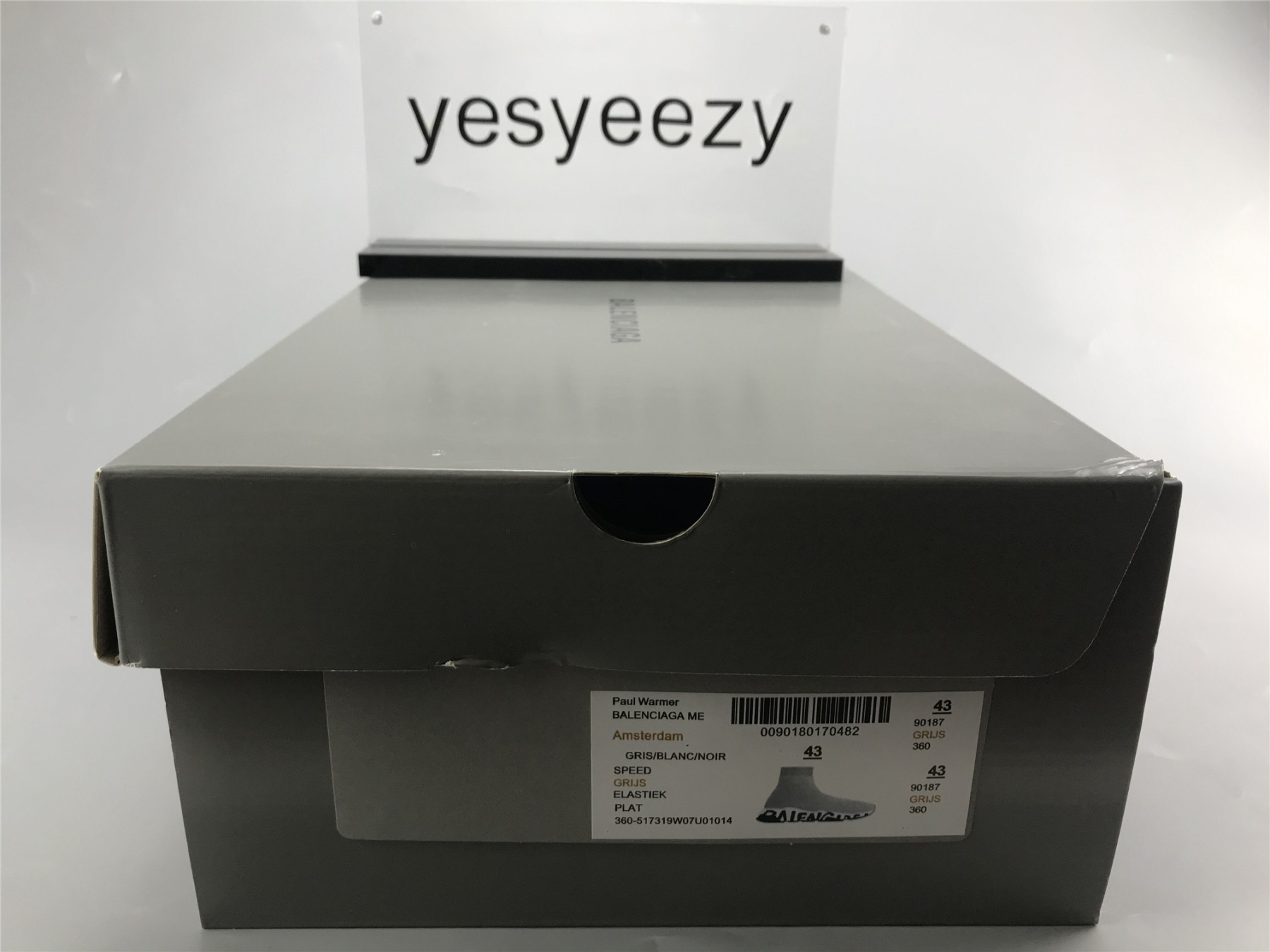 UA GRAFFITI SPEED SNEAKER GRAY BLACK WHITE