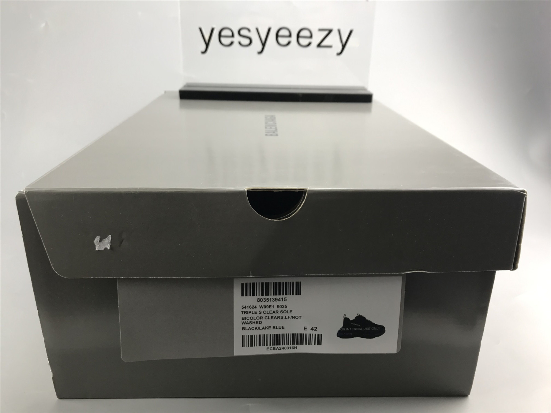 UA TRIPLE S CLEAR SOLE SNEAKER BLACK LAKE BLUE