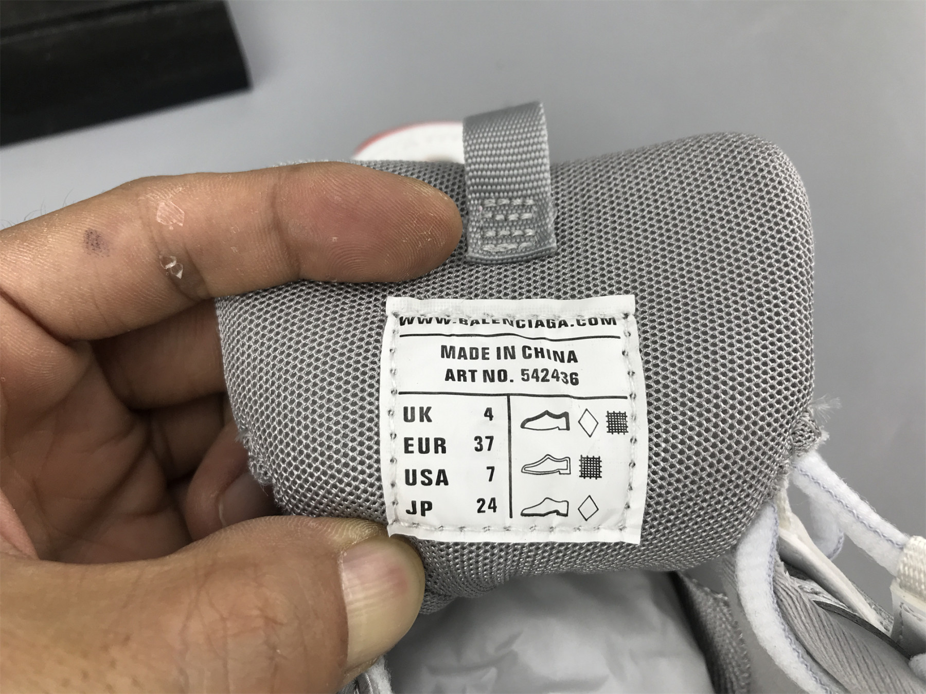 UA TRACK SNEAKER WHITE GREY RED