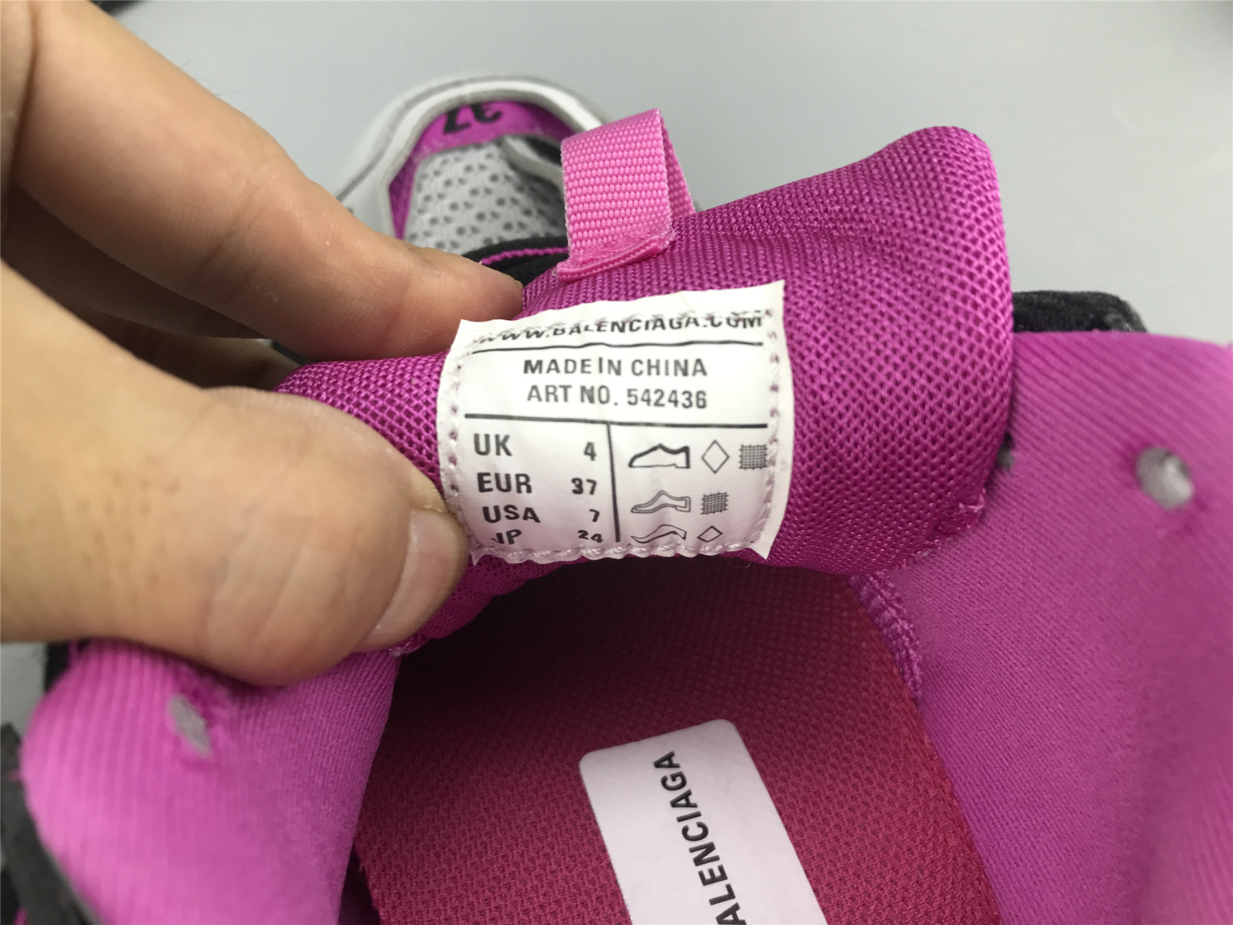 UA TRACK SNEAKER LT.GREY BLACK PURPLE RED