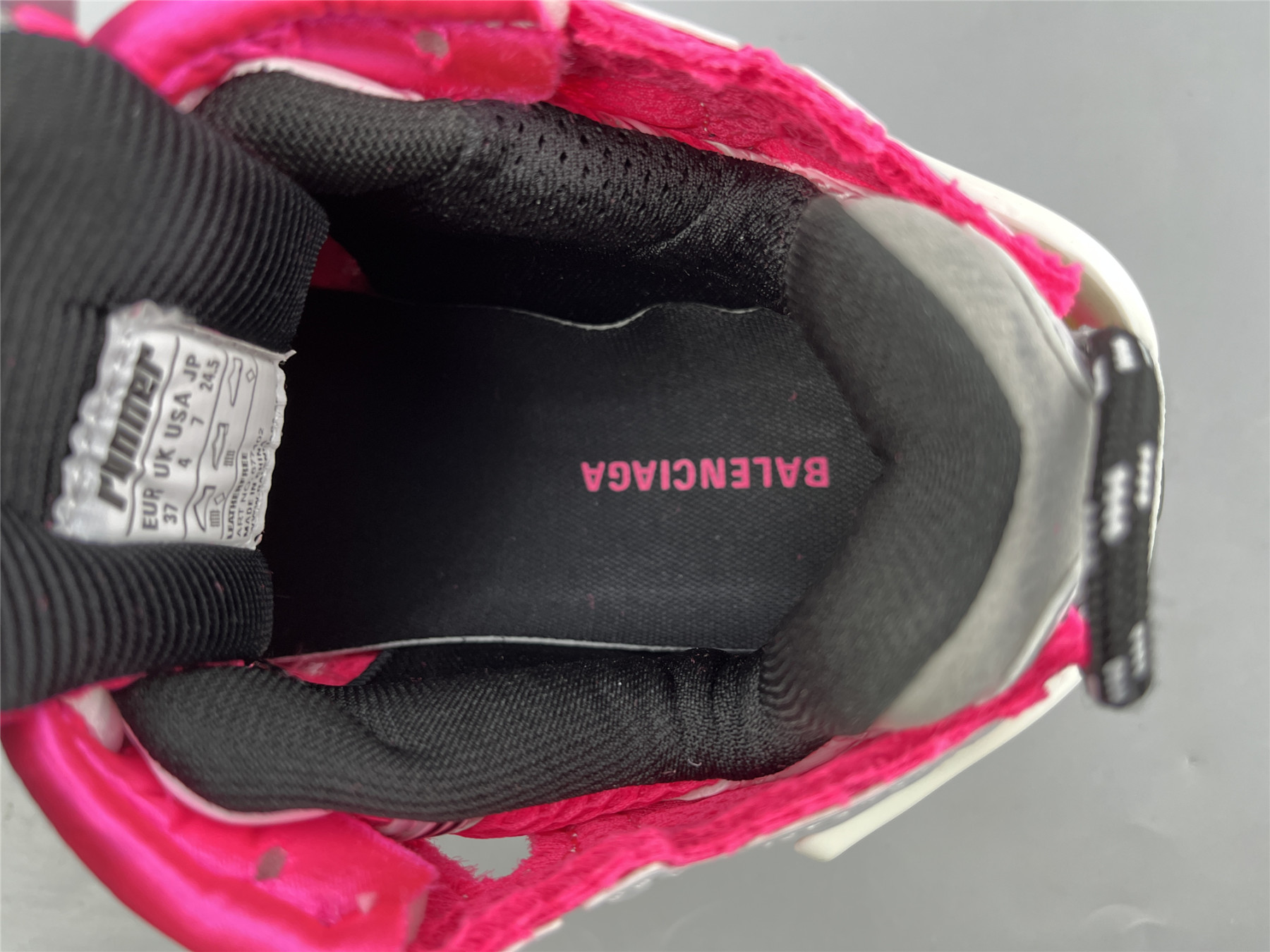 UA RUNNER PINK GREY BLK