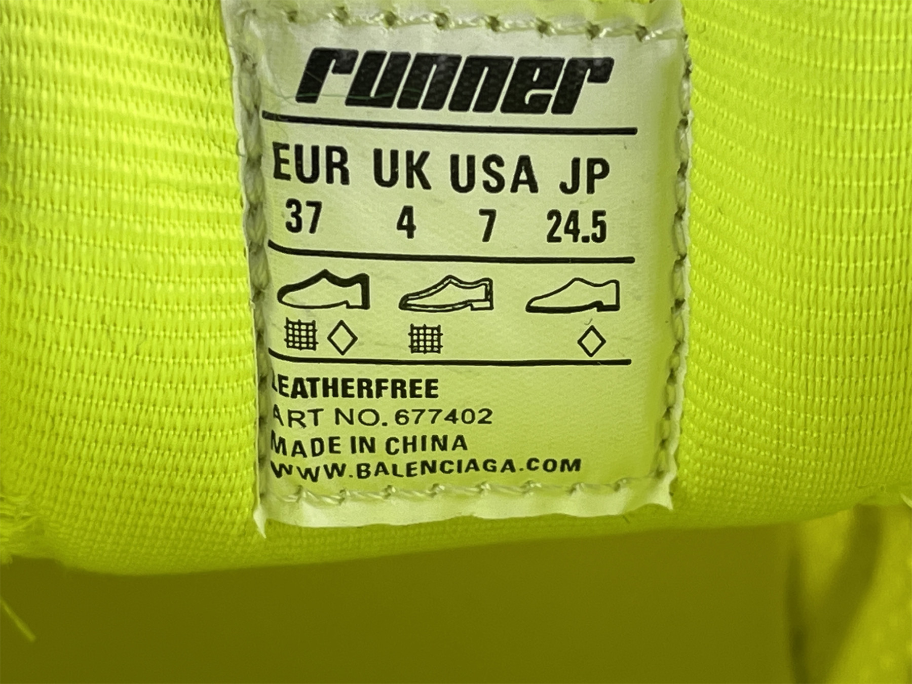 UA RUNNER FLUO YELLOW BLACK