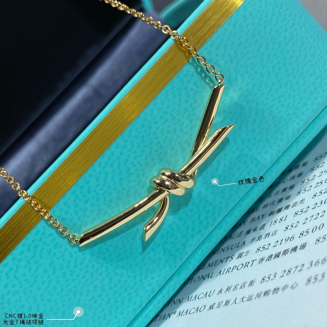 T*f*ny & co. t-knot necklace