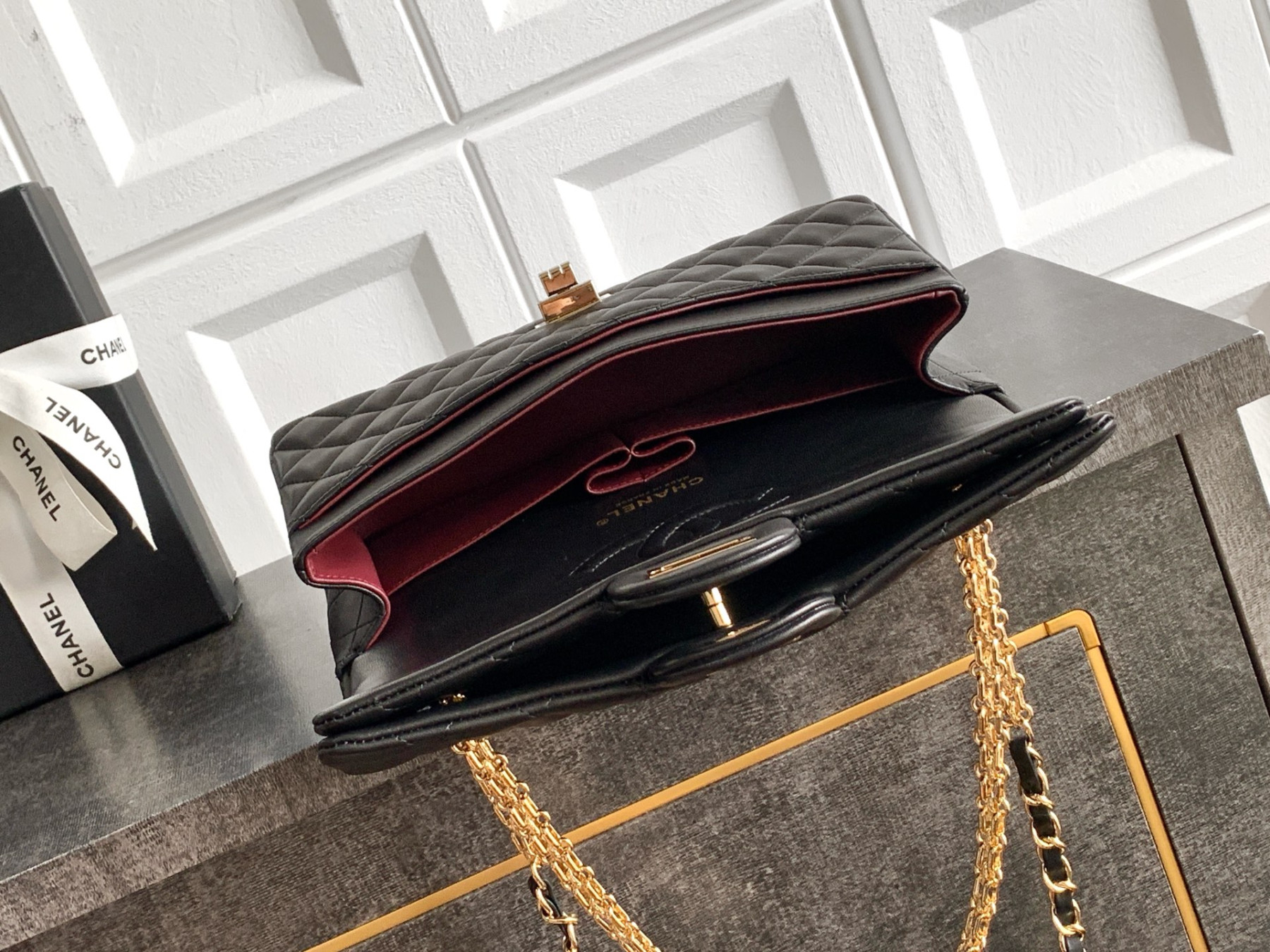 Ch**el flap handbag 25.5x15.5x6.5cm