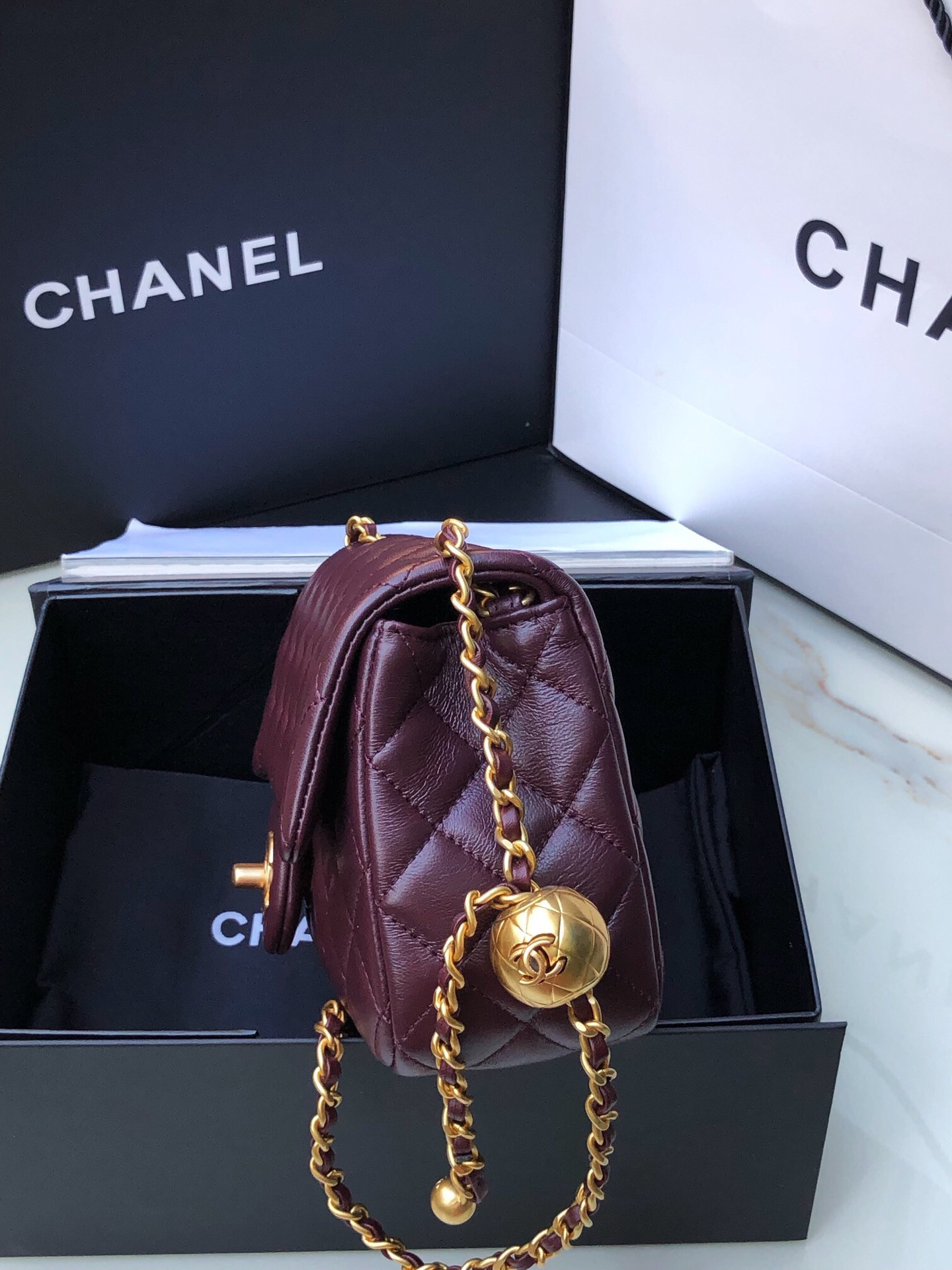Ch**el flap bag as1787 20x13x6.5cm