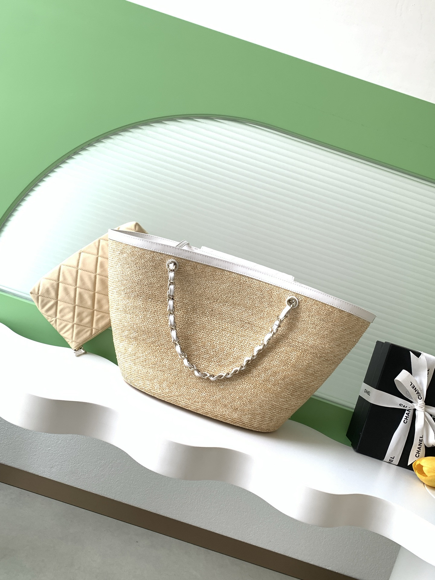 Ch**el shopping bag 26x54x18cm