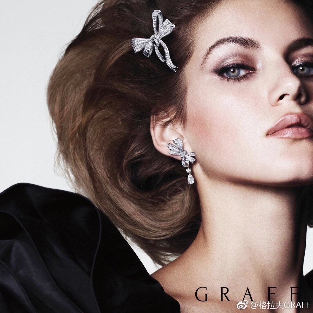 Graff D1am0nd-encrusted Butterfly Stud Earrings Ag925