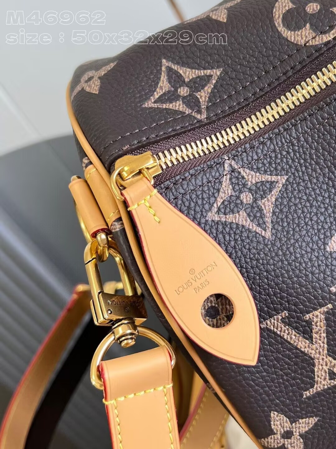 lv speedy p9 bandoulière 50 m46962 50x32x29cm(cusT0mized about 10 days)