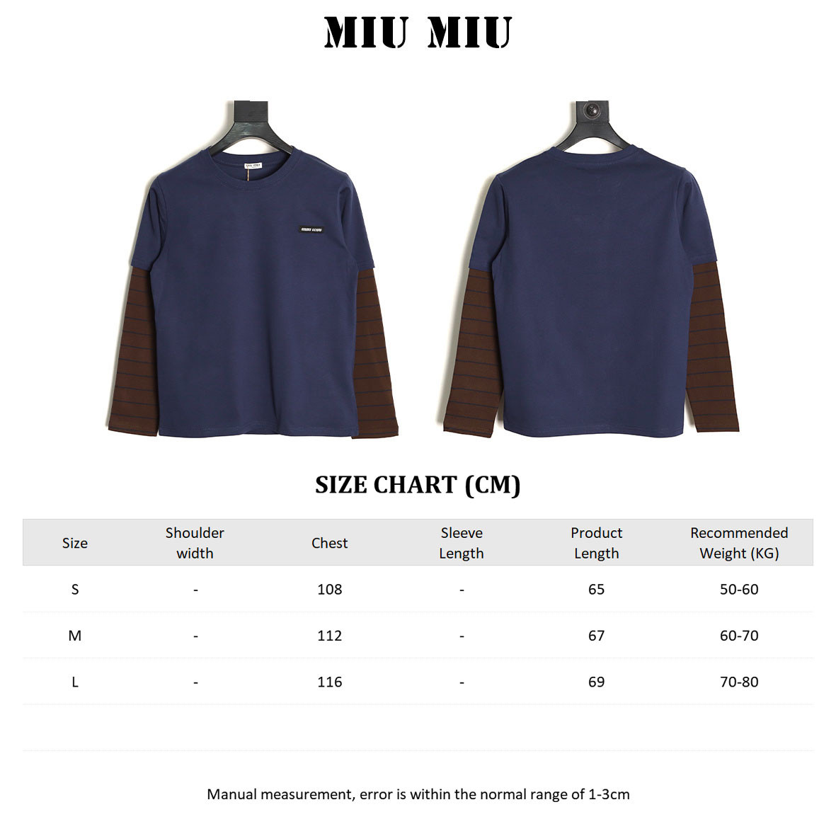 M1v M1v 25fw long-sleeved t-shirt