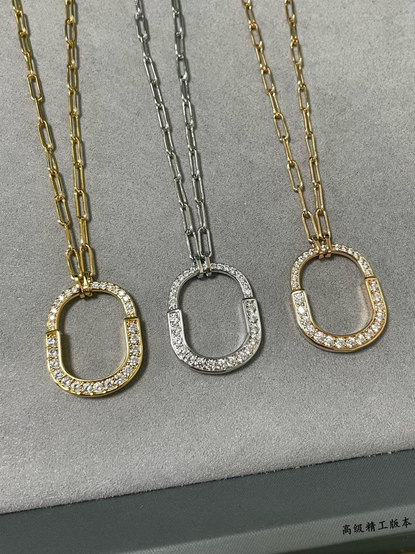 t*f*ny & co. full D1am0nd lock necklace