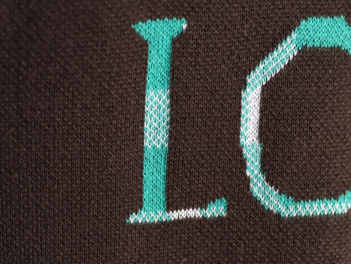 L0ew* knitting short-sleeved t-shirt