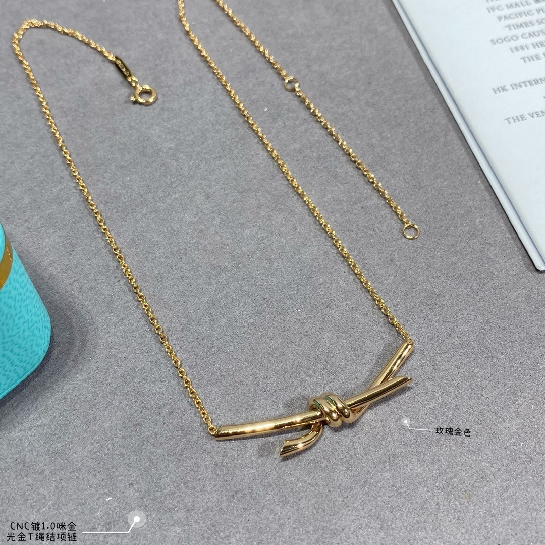 T*f*ny & co. t-knot necklace