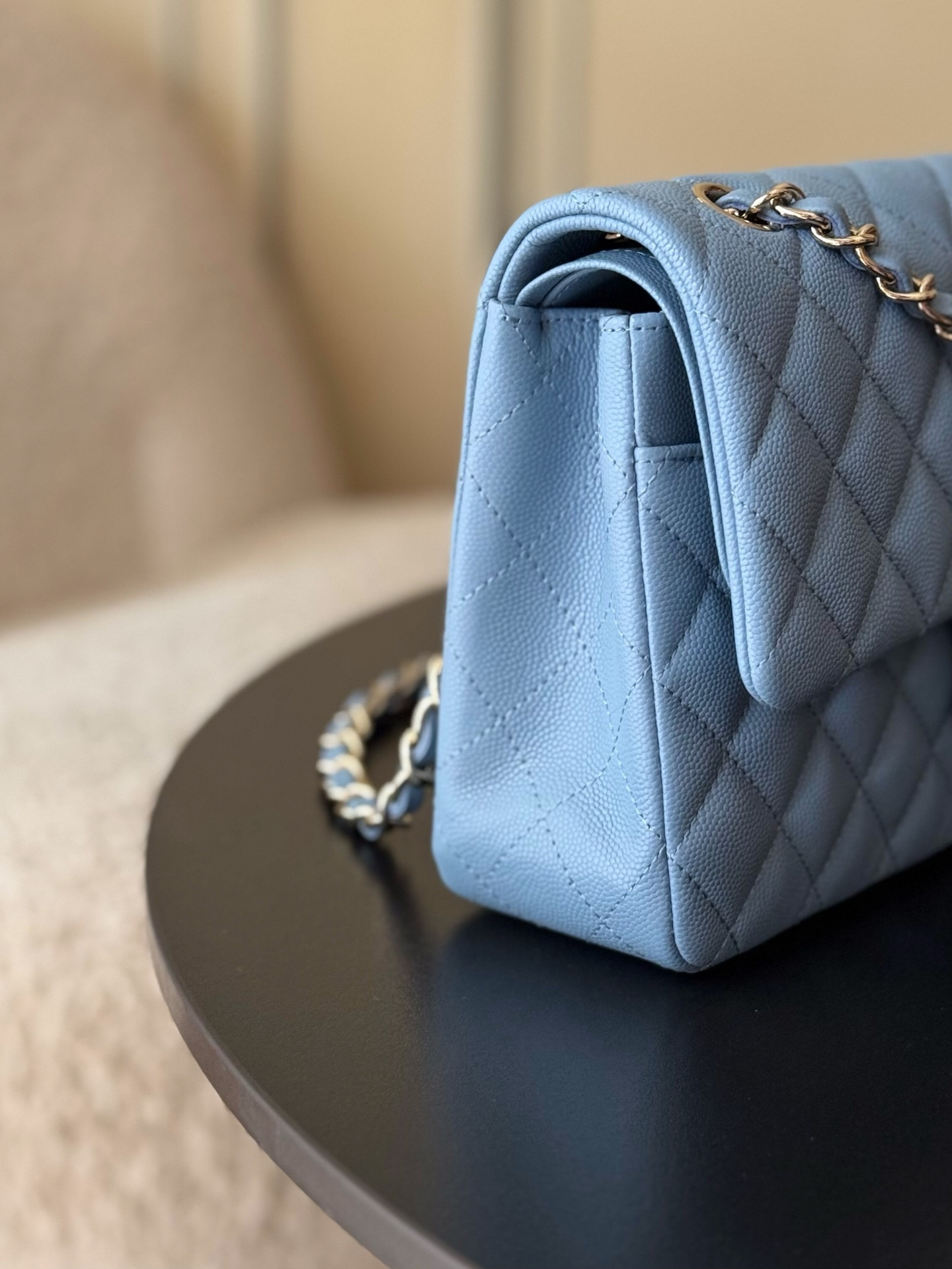 Ch**el classic flap handbag cf 25.5x15.5x6.5cm