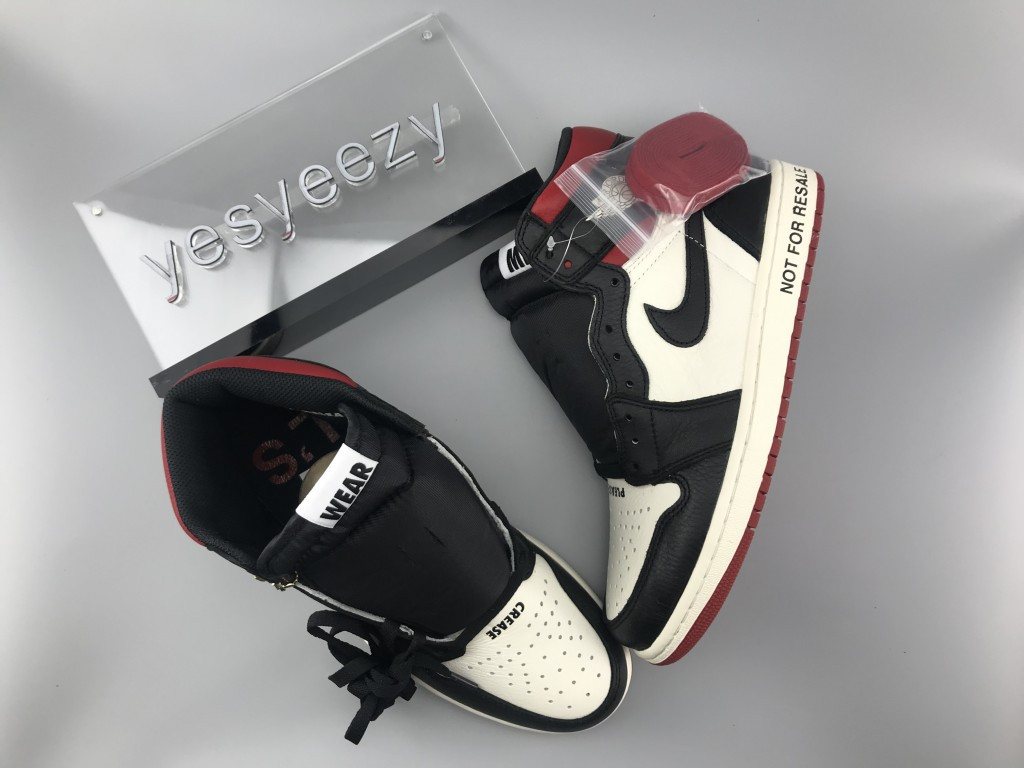 UA AIR JORDAN 1 RETRO HIGH OG NRG NOT FOR RESALE BLACK BRED