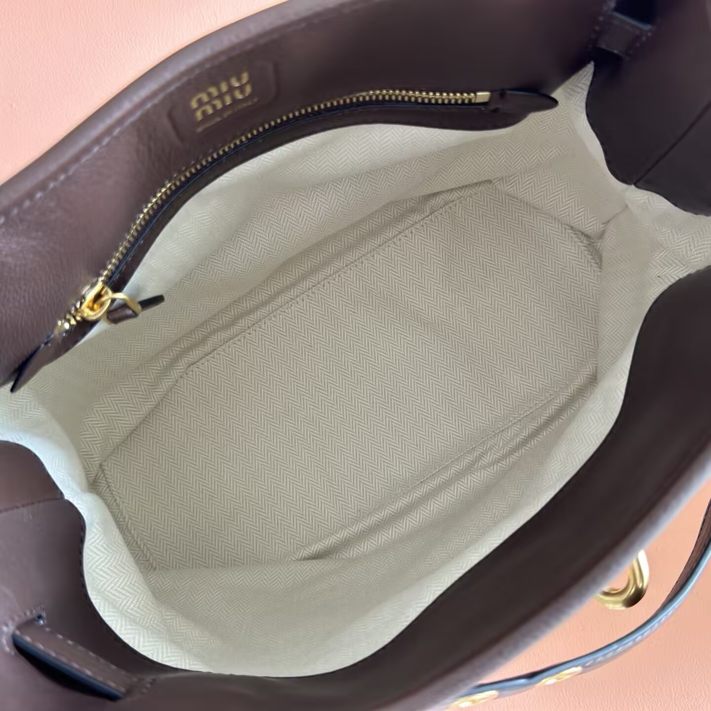 M1v M1v aventure nappa leather bucket bag 31x30x13cm