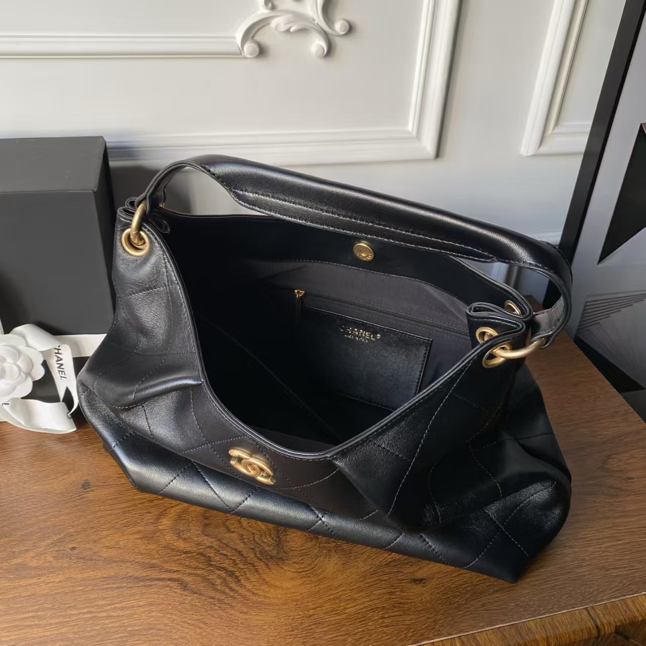 Ch**el hobo bag as5978 29x35x13cm