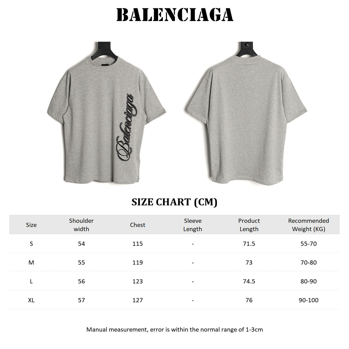 Ba1en*iaga short-sleeved t-shirt