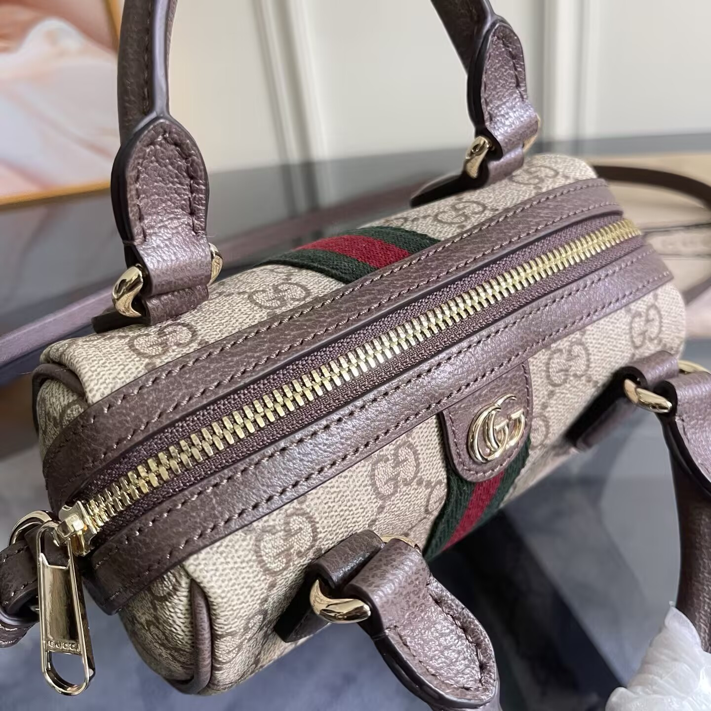 Gvc*1 ophidia mini boston bag 16x10x9cm