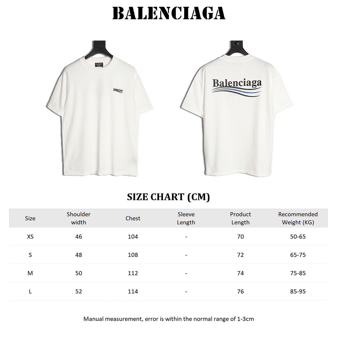 Ba1en*iaga short-sleeved t-shirt