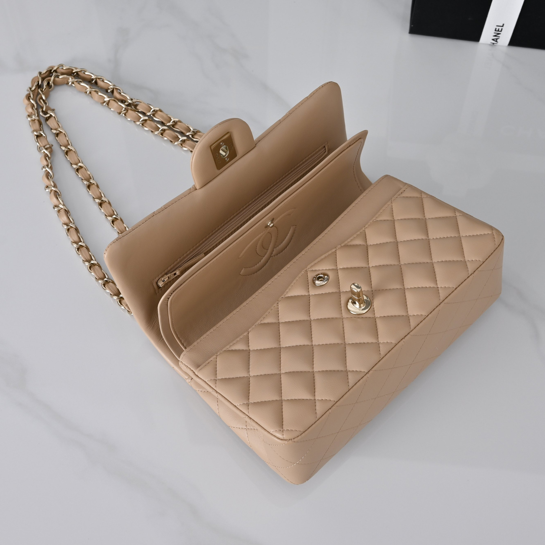 Ch**el classic flap handbag cf a01113 23x14.5x6cm