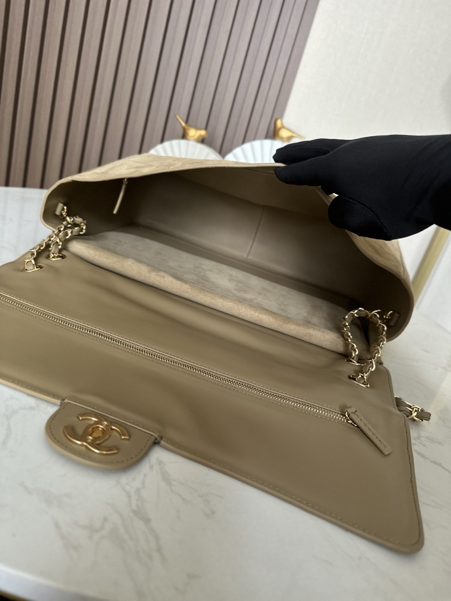 Ch**el flap bag as6234 38x26x11cm