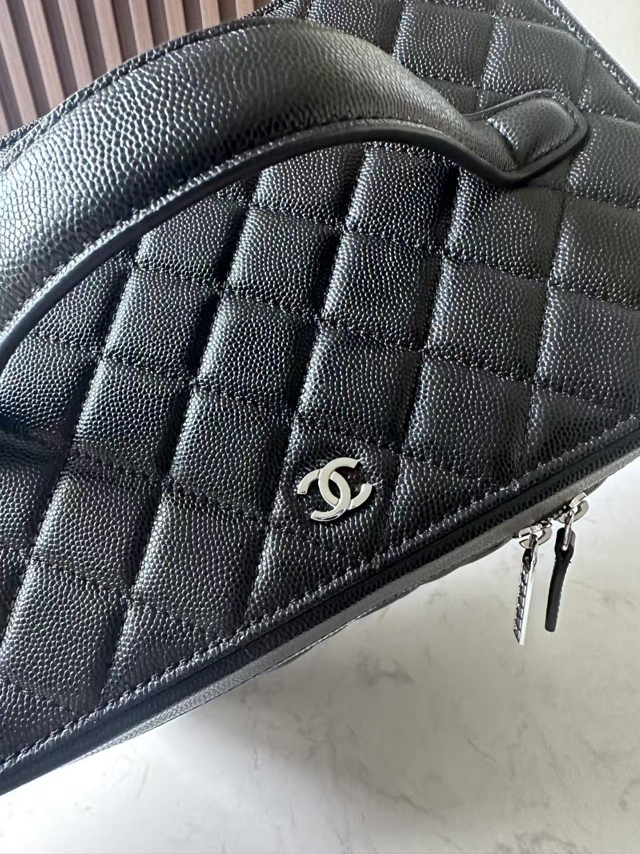 Ch**el Quilted Vanity Case Bags 25x16x18cm